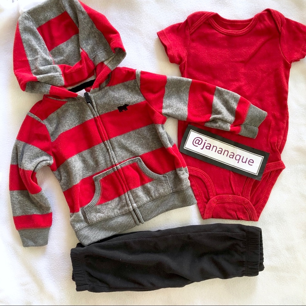 Carter’s Onesie Jacket Set Baby Boy 12m Bundle
